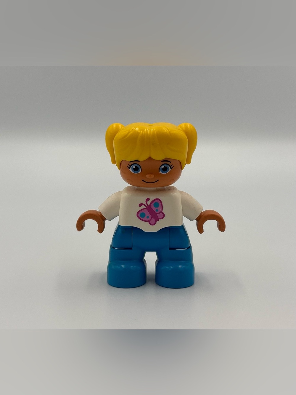RARE Retro Lego Duplo Toy Lot- Blonde Girl Green Hat Boy Car Shirt Boy Figures - Picture 6 of 13